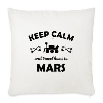 Les découvreurs de Mars - Housse de coussin décorative 45 x 45 cm - blanc nature - Devant