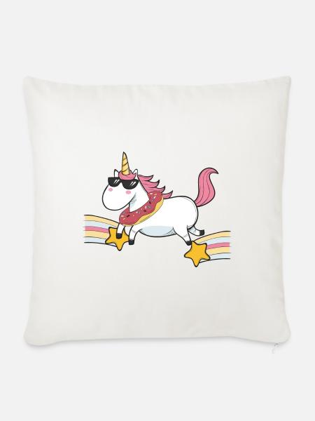 Fliegendes Einhorn - Sofakissenbezug 45 x 45 cm - Naturweiß 