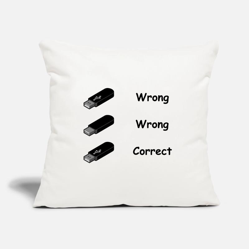 USB Stick Nerd Geek Computer Computer Science Gift Sofa pillowcase 17,3'' x 17,3'' (45 x 45 cm)
