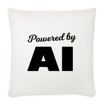 S’adapter grâce à l’IA - Housse de coussin décorative 45 x 45 cm - blanc nature - Devant