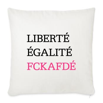 FCK AFD - Sofakissenbezug 45 x 45 cm - Naturweiß  - Vorne