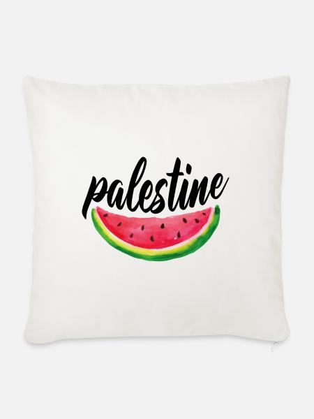 Palestine melon - Sofakissenbezug 45 x 45 cm - Naturweiß 