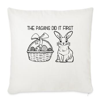 Ostara Les païens l’ont fait les premiers Hase - Housse de coussin décorative 45 x 45 cm - blanc nature - Devant