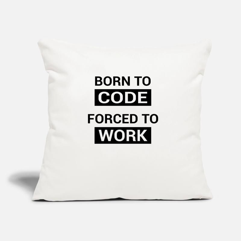 Programmer Born to Code Sofakissenbezug 45 x 45 cm