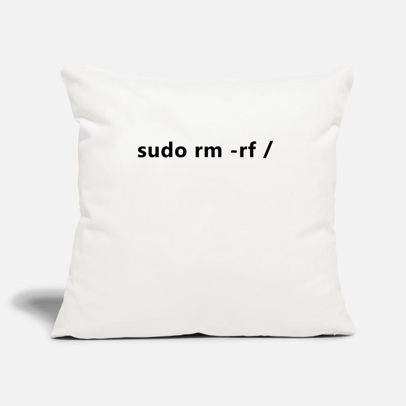 Linux Admin Programmierer sudo rm rf / Sofakissenbezug 45 x 45 cm