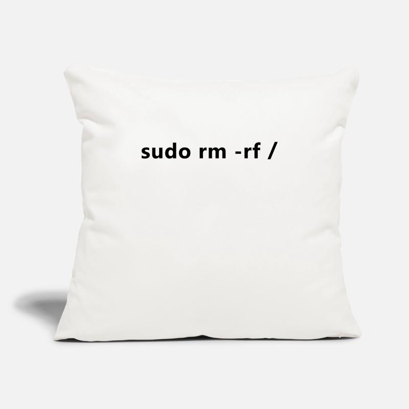 Linux Admin Programmierer sudo rm rf / Sofakissenbezug 45 x 45 cm