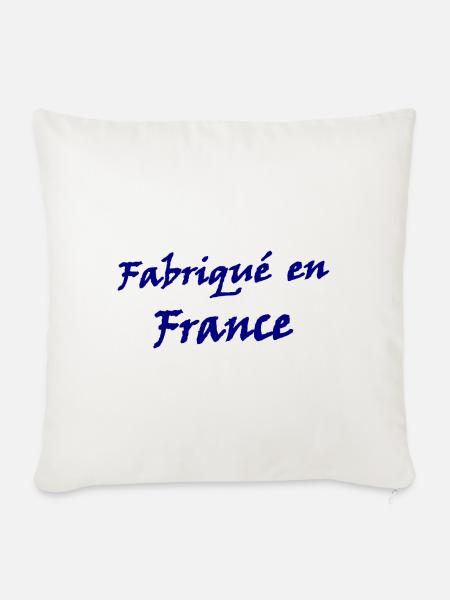 Hergestellt in Frankreich - Sofakissenbezug 45 x 45 cm - Naturweiß