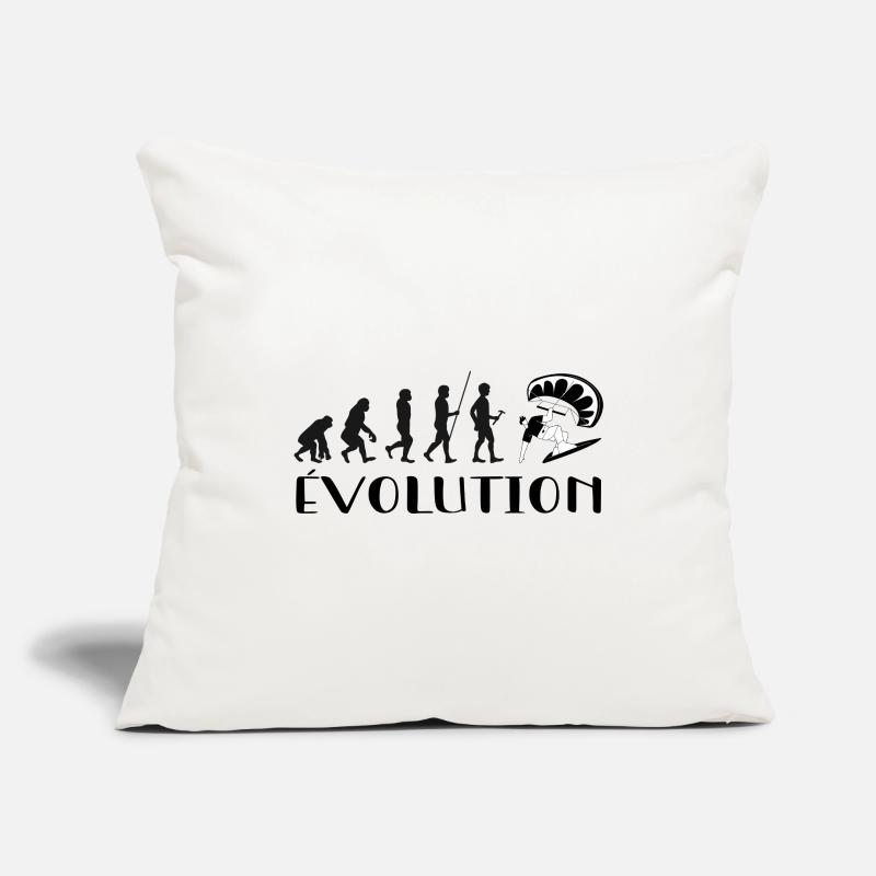 Evolution From Monkey To Surfer Sofa pillowcase 17,3'' x 17,3'' (45 x 45 cm)