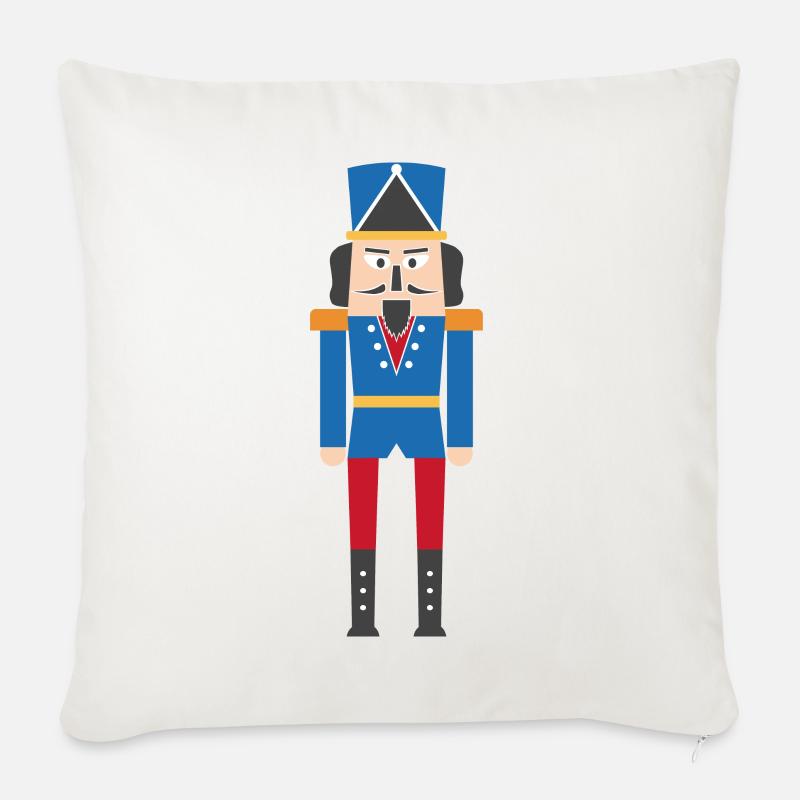 Nutcracker - Sofa pillowcase 17,3'' x 17,3'' (45 x 45 cm) - natural white