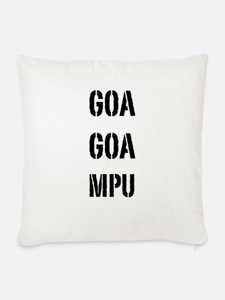 GOA GOA MPU - Sofakissenbezug 45 x 45 cm - Naturweiß