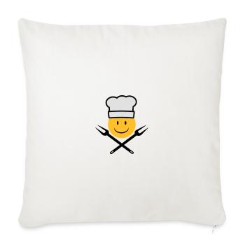 griller - Housse de coussin décorative 45 x 45 cm - blanc nature - Devant