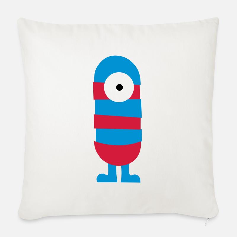 Monster - Sofakissenbezug 45 x 45 cm - Naturweiß