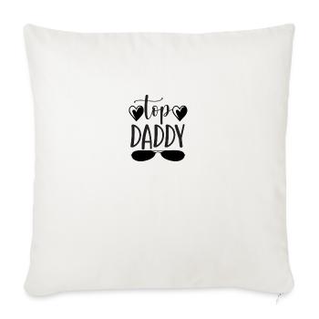Top Daddy - Sofa pillowcase 17,3'' x 17,3'' (45 x 45 cm) - natural white - Front