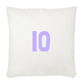 10. 10 YEARS. 10th ANNIVERSARY. 10 YEAR ANNIVERSARY. - Sofa pillowcase 17,3'' x 17,3'' (45 x 45 cm) - natural white - Front