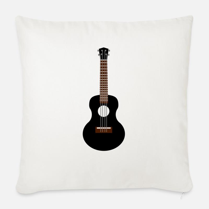 ukulele - Sofa pillowcase 17,3'' x 17,3'' (45 x 45 cm) - natural white