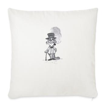GentleBiber # Art nord-allemand - Housse de coussin décorative 45 x 45 cm - blanc nature - Devant