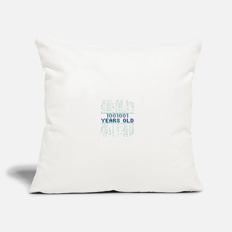 73rd Birthday 73 years old Binary Code Coder Sofa pillowcase 17,3'' x 17,3'' (45 x 45 cm)
