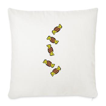 candy_sweets_ay3 - Sofa pillowcase 17,3'' x 17,3'' (45 x 45 cm) - natural white - Front