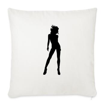 danseuse - Housse de coussin décorative 45 x 45 cm - blanc nature - Devant