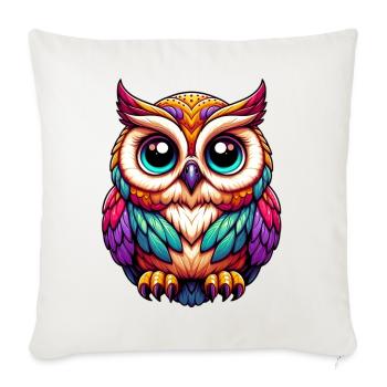 Owl - Sofa pillowcase 17,3'' x 17,3'' (45 x 45 cm) - natural white - Front