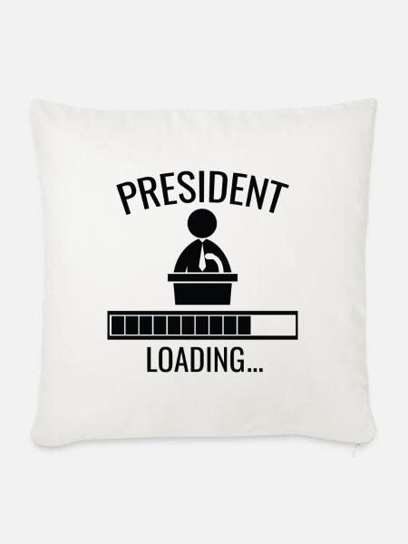 Präsident Loading - Sofakissenbezug 45 x 45 cm - Naturweiß