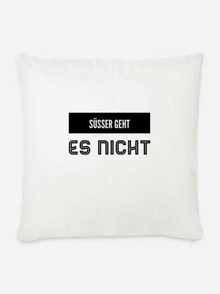 unbeschreiblich süß - Sofakissenbezug 45 x 45 cm - Naturweiß