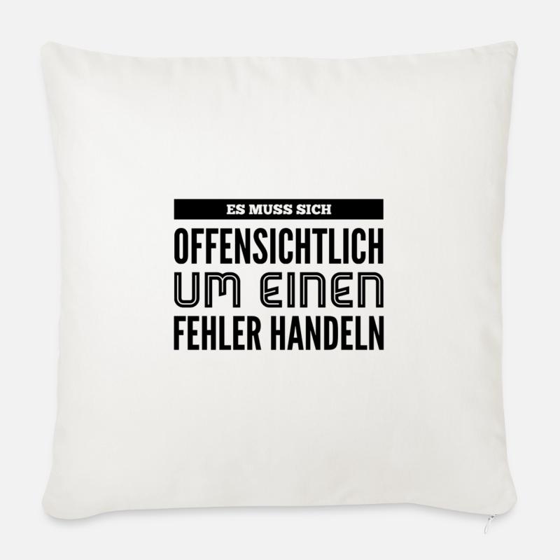 augenscheinlicher Fehler - Sofakissenbezug 45 x 45 cm - Naturweiß