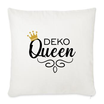 Deko Queen - Sofakissenbezug 45 x 45 cm - Naturweiß  - Vorne