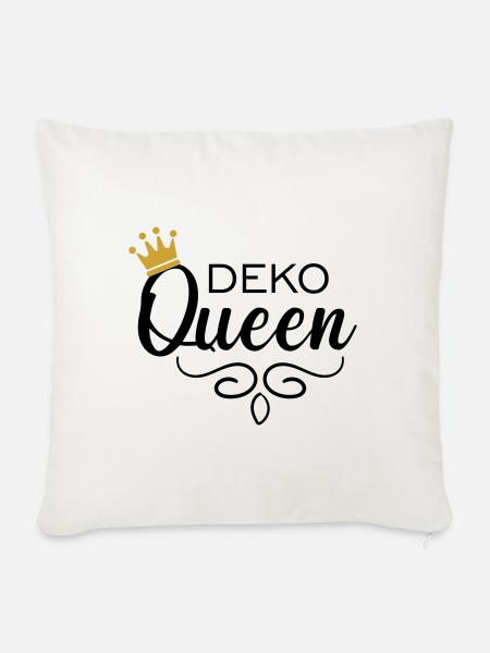 Deko Queen - Sofakissenbezug 45 x 45 cm - Naturweiß