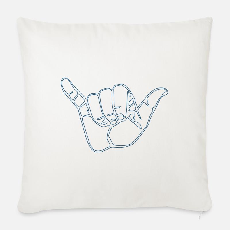 Surf Hand - Sofakissenbezug 45 x 45 cm - Naturweiß 