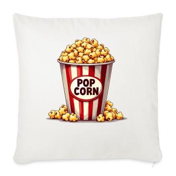 Maïs soufflé de carnaval - Enfants - Housse de coussin décorative 45 x 45 cm - blanc nature - Devant