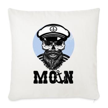 Moin Norddeutsch - Sofakissenbezug 45 x 45 cm - Naturweiß  - Vorne
