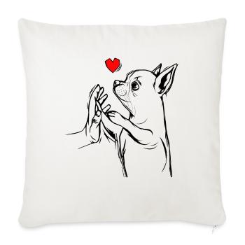 Chihuahua - Sofa pillowcase 17,3'' x 17,3'' (45 x 45 cm) - natural white - Front