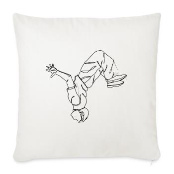 Parkour - Sofakissenbezug 45 x 45 cm - Naturweiß  - Vorne