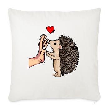Igel Liebe Damen Kinder Kinder - Sofakissenbezug 45 x 45 cm - Naturweiß  - Vorne