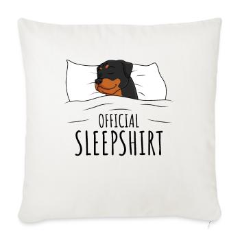 Rottweiler - Housse de coussin décorative 45 x 45 cm - blanc nature - Devant