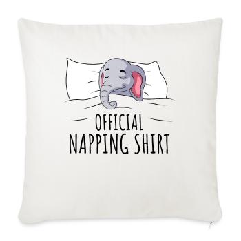 Éléphant - Housse de coussin décorative 45 x 45 cm - blanc nature - Devant