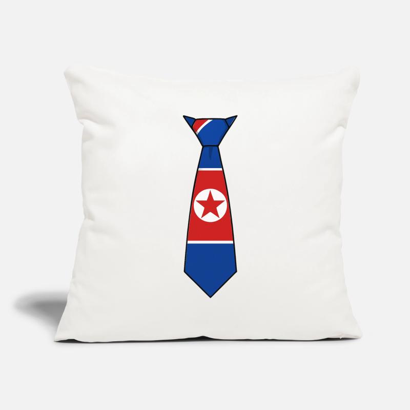 Cravate Corée du Nord – Conception du drapeau Housse de coussin décorative 45 x 45 cm