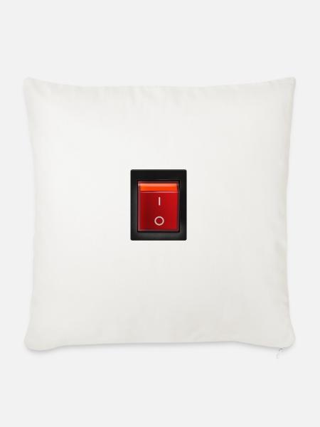 on-off switch - Sofakissenbezug 45 x 45 cm - Naturweiß