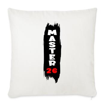 Master 2026 - Housse de coussin décorative 45 x 45 cm - blanc nature - Devant