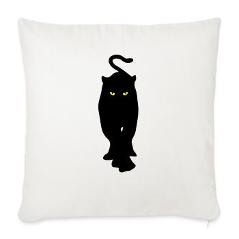 panthere2 - Housse de coussin décorative 45 x 45 cm - blanc nature - Devant