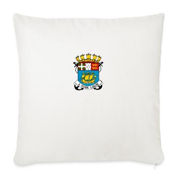 St Pierre et Miquelon - Housse de coussin décorative 45 x 45 cm - blanc nature - Devant