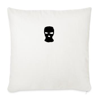Sturmmaske - Sofakissenbezug 45 x 45 cm - Naturweiß  - Vorne