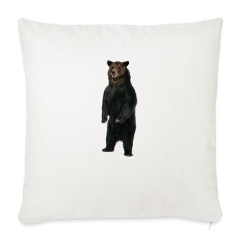 Standing bear - Sofa pillowcase 17,3'' x 17,3'' (45 x 45 cm) - natural white - Front