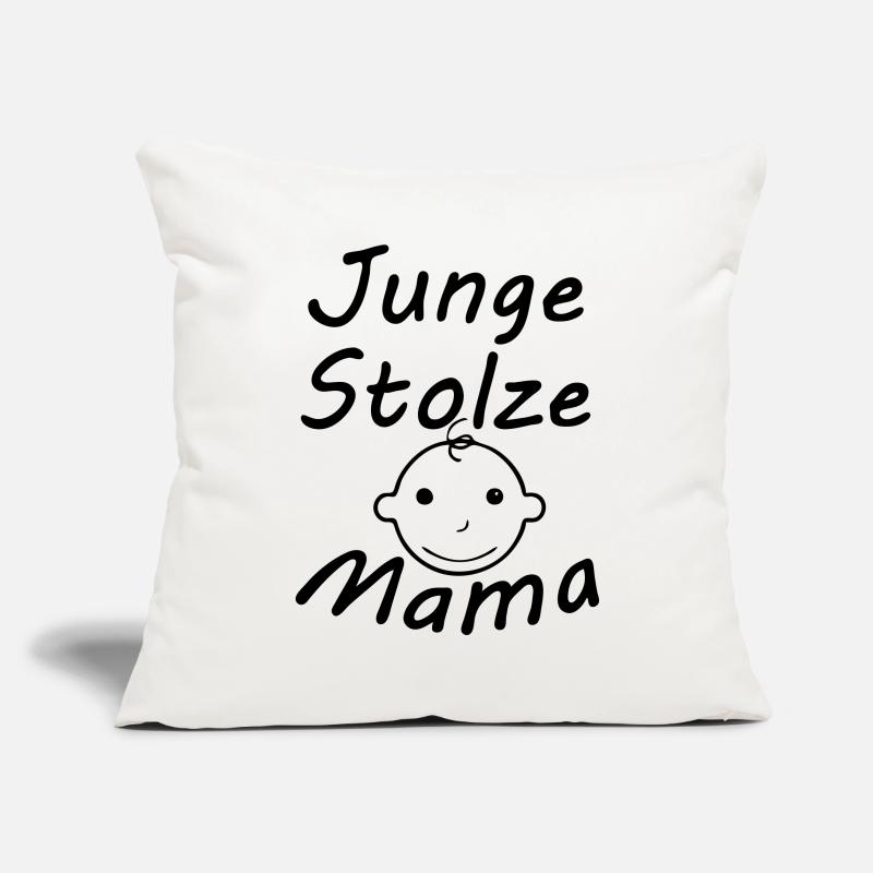 Junge, stolze Mama Geschenk Mutter Muttertag Sofakissenbezug 45 x 45 cm