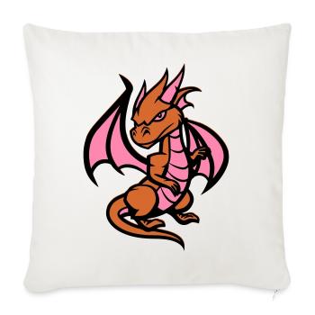 Little Dragon - Sofa pillowcase 17,3'' x 17,3'' (45 x 45 cm) - natural white - Front