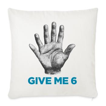 DONNE-MOI 6 - Housse de coussin décorative 45 x 45 cm - blanc nature - Devant