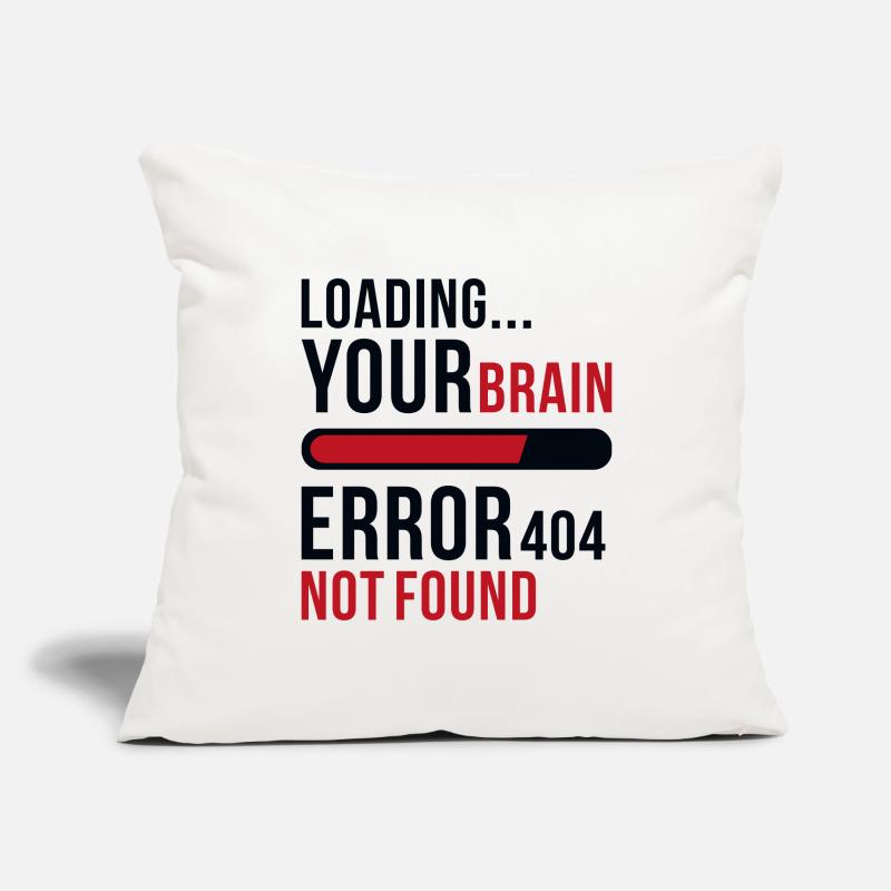 Loading bar brain computer error nerd gift Sofa pillowcase 17,3'' x 17,3'' (45 x 45 cm)