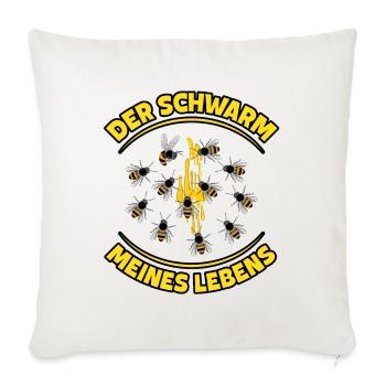 lustige und witzige Imker Geschenke Imkereibedarf - Sofakissenbezug 45 x 45 cm - Naturweiß  - Vorne