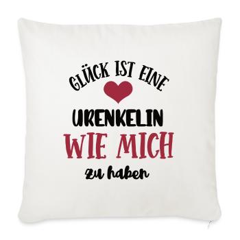 Ur-Enkelin Mädchen Enkelkind Urenkelin Kind Enkel - Sofakissenbezug 45 x 45 cm - Naturweiß  - Vorne